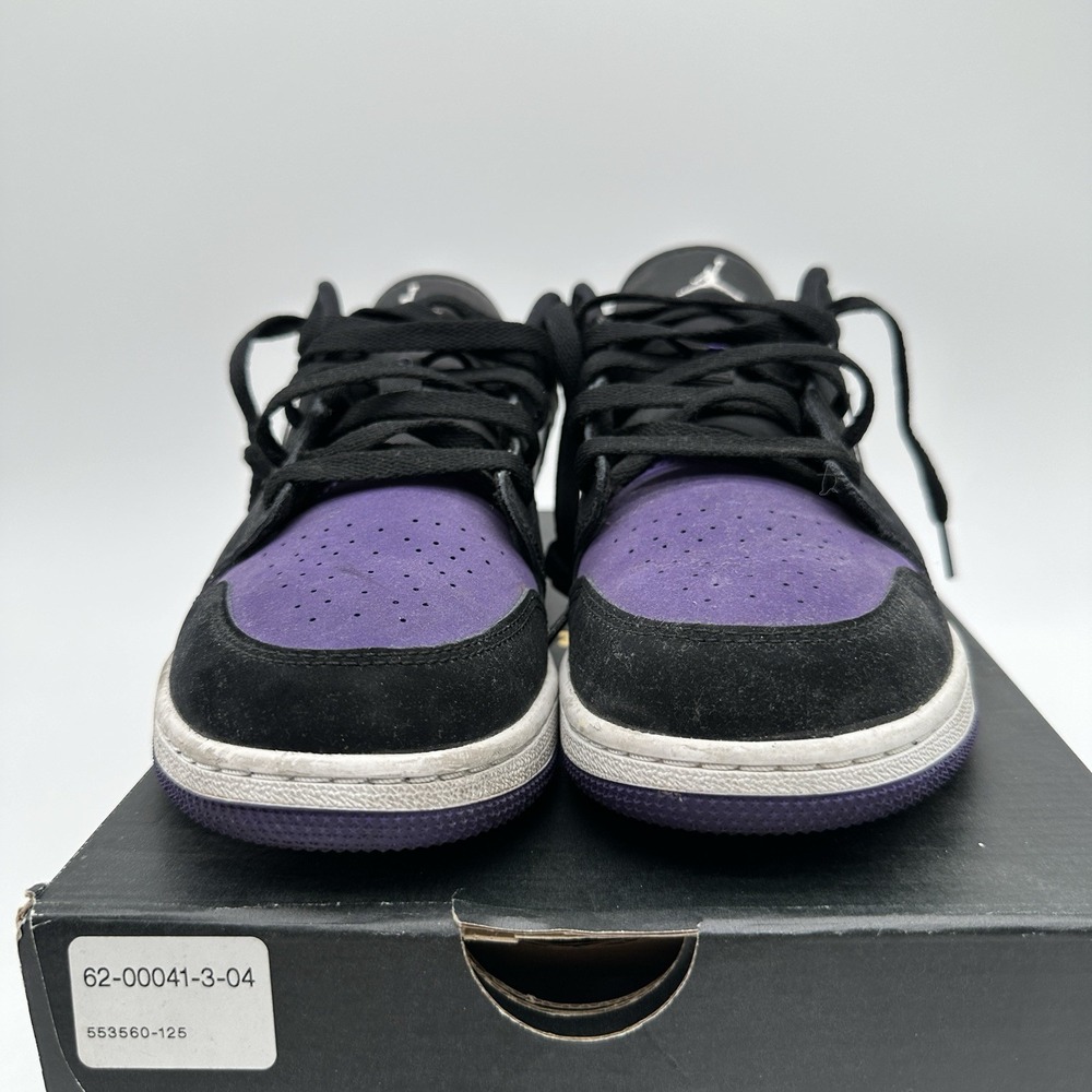 Nike Air Jordan 1 Low GS Court Purple Sneakers Youth 6.5Y Streetwear Hypebeast - Picture 6 of 12
